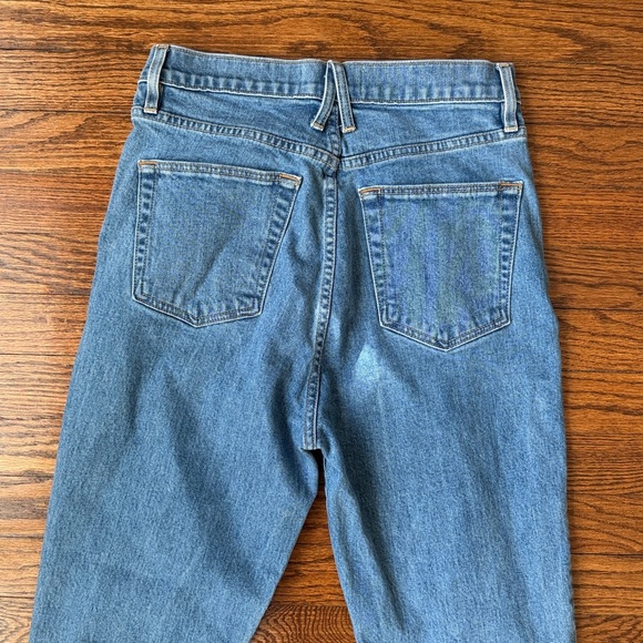 SLVRLAKE Beatnik Ankle Jeans in Pacific Wash Blue High Rise Mom Jeans - Picture 6 of 11